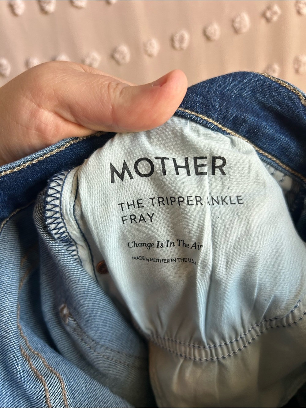 Mother The Tripper‎ Ankle Fray Change is in the Air Sz 25 Medium Wash - Picture 5 of 10